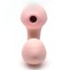 Вакуумный вибратор Kistoy Tina Mini Light Pink, вагинально-клиторальный, Розовый