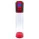 Картинка Автоматическая вакуумная помпа Men Powerup Passion Pump Red, LED-табло, перезаряжаемая, 8 режимов интим магазин Эйфория