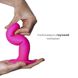 Картинка Дилдо с присоской Adrien Lastic Hitsens 4 Pink, отлично для страпона, диаметр 3.7см, длина 17,8см интим магазин Эйфория