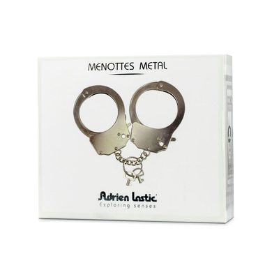Наручники металлические Adrien Lastic Handcuffs Metallic, Серебристый
