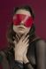 Картинка Маска на глаза Feral Feelings - Blindfold Mask, натуральная кожа, красная интим магазин Эйфория