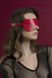 Картинка Маска на глаза Feral Feelings - Blindfold Mask, натуральная кожа, красная интим магазин Эйфория