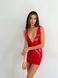 Картинка фото Лакована сукня із сексуальним декольте «Промениста Емілія» D&A, XL, червона інтим магазин Ейфорія