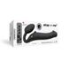 Картинка фото Безремінний страпон з вібрацією Strap-On-Me Vibrating Black L, діаметр 3,7см, пульт ДК, регульований інтим магазин Ейфорія