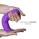 Картинка фото Дилдо з присоскою Adrien Lastic Hitsens 3 Purple, відмінно для страпона, діаметр 4,1 см, довжина 18, інтим магазин Ейфорія