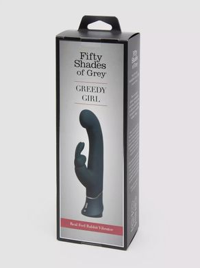 Реалистичный вибратор-кролик Коллекция: Greedy Girl Fifty Shades of Grey (Великобритания)
