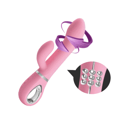 Вібратор Pretty Love «Ternence» з кліторальним стимулятором, BI-014620-1, Рожевий