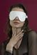 Картинка фото Маска на очі Feral Feelings - Blindfold Mask, натуральна шкіра, біла інтим магазин Ейфорія