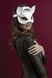 Картинка фото Маска кішечки Feral Feelings - Catwoman Mask, натуральна шкіра, біла інтим магазин Ейфорія
