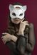 Картинка Маска кошечки Feral Feelings - Catwoman Mask, натуральная кожа, белая интим магазин Эйфория
