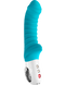 Картинка Ребристый вибратор со стимуляцией точки G и клитора Fun Factory TIGER G5 голубой интим магазин Эйфория