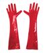 Картинка Глянцевые виниловые перчатки Art of Sex - Lora, размер S, цвет Красный интим магазин Эйфория