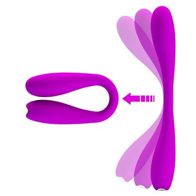 Гнучкий вібростимулятор унісекс Pretty Love - Yedda, BI-014710, Фиолетовый