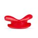 Картинка фото Силіконова капа-розширювач для рота у формі губ / капа-губи XOXO Blow Me A Kiss Mouth Gag - Red інтим магазин Ейфорія