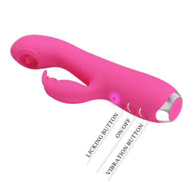 Преміальний вібратор з язичком Pretty Love-RACHEL, BI - 014783-1, Рожевий