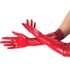 Картинка Глянцевые виниловые перчатки Art of Sex - Lora, размер М, цвет Красный интим магазин Эйфория