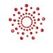 Картинка фото Прикраси для грудей MI MI зі стразами Classic червоний інтим магазин Ейфорія