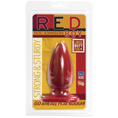 Анальная пробка Doc Johnson Red Boy - Large 5 Inch, Красный