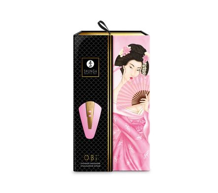 Клиторальный вибратор Shunga - Obi Intimate Massager Light Pink, Розовый