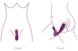 Картинка фото Подвійний вібратор з підігрівом Vesper фіолетовий SVAKOM (США) інтим магазин Ейфорія