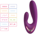 Картинка фото Подвійний вібратор з підігрівом Vesper фіолетовий SVAKOM (США) інтим магазин Ейфорія
