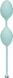 Картинка фото Розкішні вагінальні кульки PILLOW TALK - Frisky Teal з кристалом, діаметр 3,2 см, вага 49-75 гр інтим магазин Ейфорія