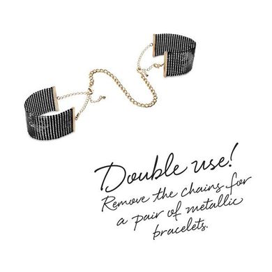 Украшение-наручники Bijoux Indiscrets Desir Metallique Handcuffs - Black, Черный