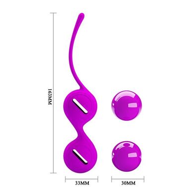 Вагинальные шарики Pretty Love Kegel BALL I BI-014490-1, Фиолетовый
