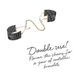 Картинка фото Наручники Bijoux Indiscrets Desir Metallique Handcuffs - Black, металеві, стильні браслети інтим магазин Ейфорія