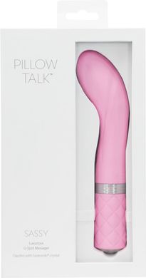 Роскошный вибратор PILLOW TALK - Sassy Pink с кристаллом Сваровски, Розовый