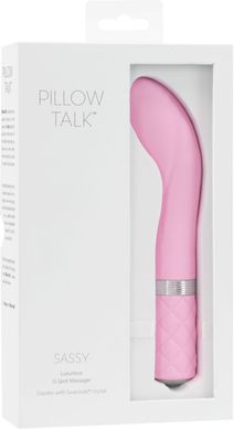 Роскошный вибратор PILLOW TALK - Sassy Pink с кристаллом Сваровски, Розовый