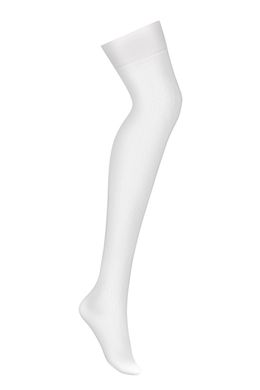Чулки Obsessive S800 stockings Белый L/XL