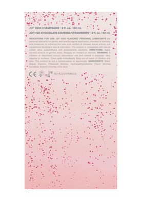 Набор лубрикантов System JO Sweet&Bubbly — Champagne & Chocolate Covered Strawberry (2×60 мл)