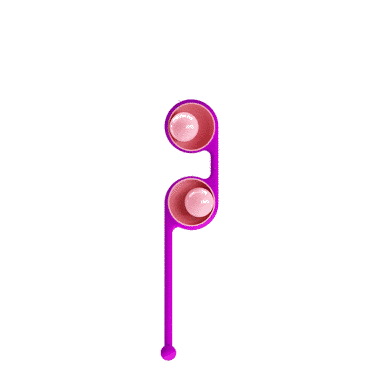 Вагінальні кульки Pretty Love Kegel Tighten Up II BI-014493-2, Фиолетовый