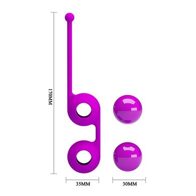 Вагинальные шарики Pretty Love Kegel Tighten Up II BI-014493-2, Фиолетовый
