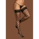 Картинка фото Панчохи Чорні Obsessive S811 stockings S / M інтим магазин Ейфорія