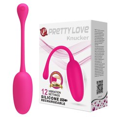 Перезаряжаемое виброяйцо Pretty Love Knucker, BI-014786, Розовый