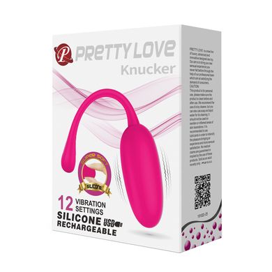 Перезаряжаемое виброяйцо Pretty Love Knucker, BI-014786, Розовый