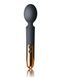 Картинка фото Вібромасажер Rocks Off Oriel Black, водонепроникний, гнучка головка, невеликий та потужний, LED-підс інтим магазин Ейфорія