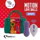 Картинка фото Вагінальні кульки з масажем і вібрацією FeelzToys Motion Love Balls Jivy з пультом дистанційного кер інтим магазин Ейфорія