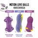 Картинка Вагинальные шарики с массажем и вибрацией FeelzToys Motion Love Balls Twisty с пультом ДУ, 7 режимов интим магазин Эйфория