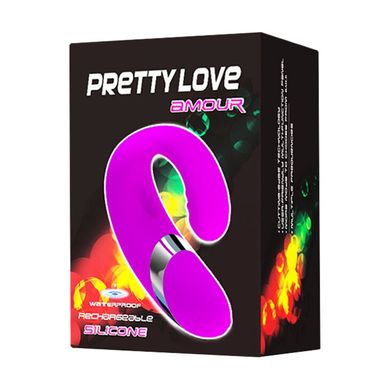 Універсальний вібратор Pretty Love "AMOUR" BI-014108-2, Фиолетовый