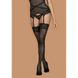 Картинка фото Панчохи чорний Obsessive Bondea stockings black L / XL інтим магазин Ейфорія
